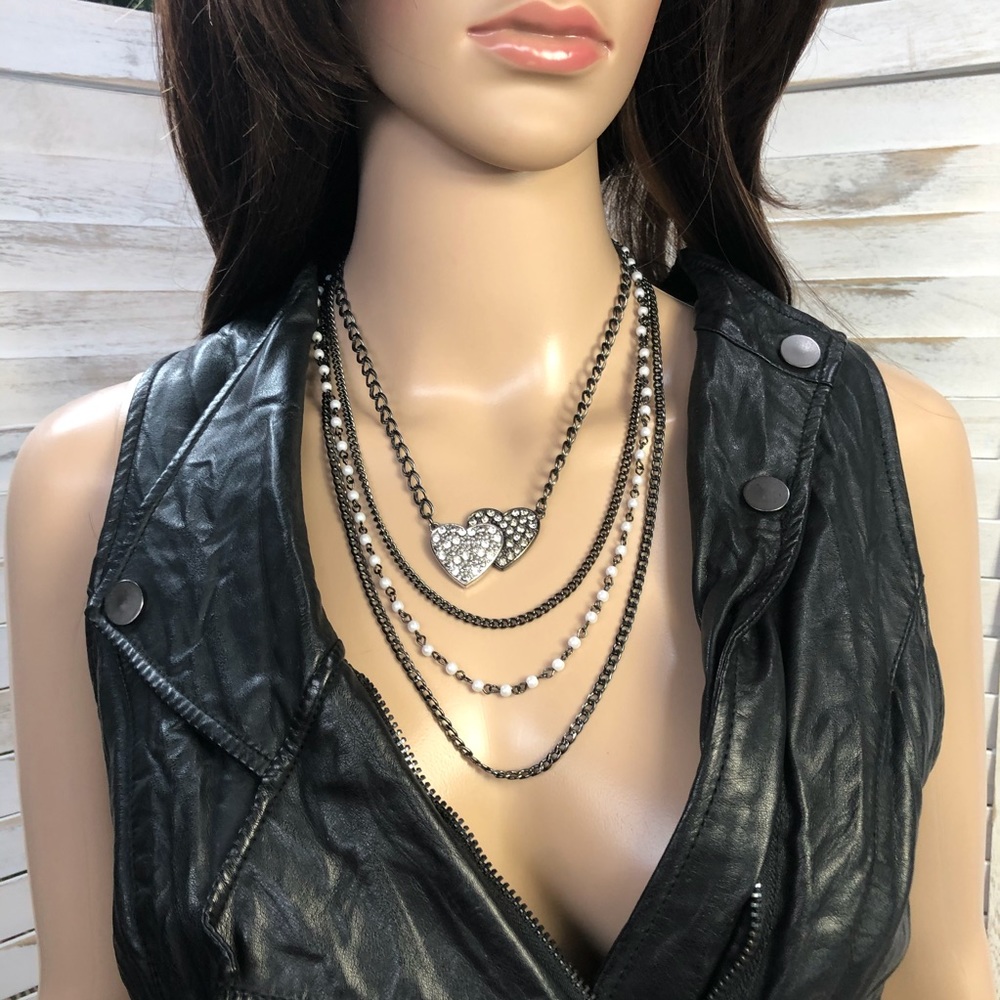 Guess 4 Strand Necklace with Hearts💕 - Picture 2 of 8